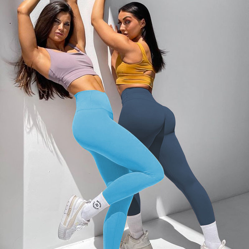 Athletic Yoga Clothes Women Seamless 2 Piece Set High Waisted Leggings Sport Bra