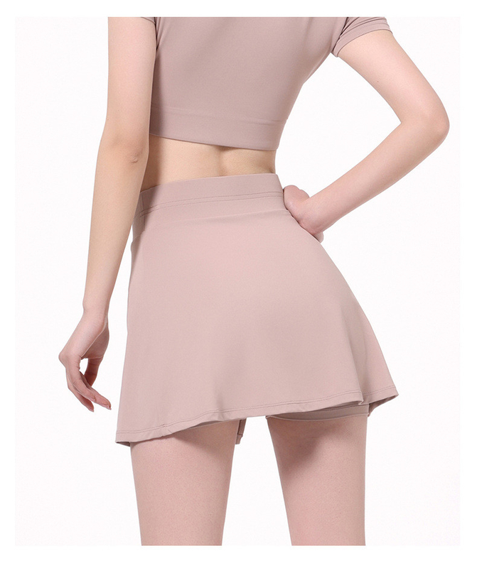 Custom Pleated Womens Tennis Skirt high Elastic Girls Sportswear