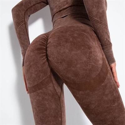 quality Washed Gym Scrunch Butt Leggings Seamless Big Booty Workout Gym Pants factory